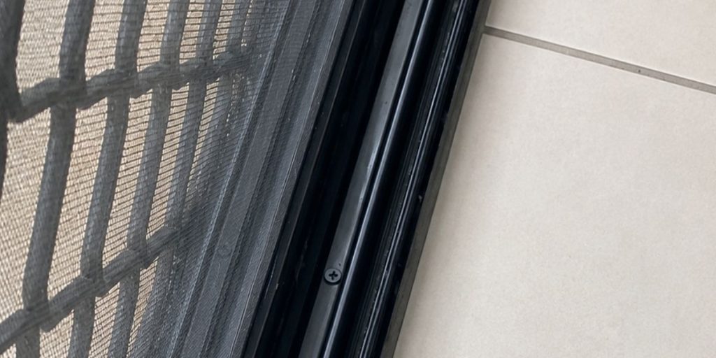 New capping track fitted over a worn sliding door track